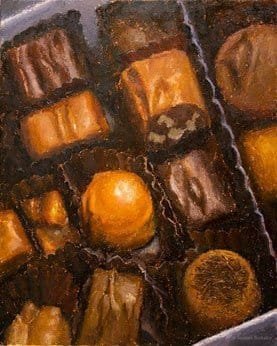 Box of Chocolates, oil on canvas