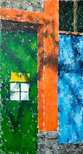 Frida's Front, oil on canvas
