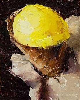 Mango Agave Sorbet, oil on canvas