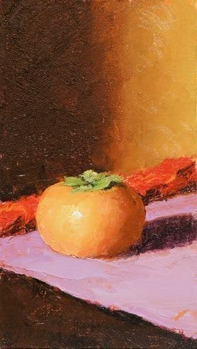 Persimmon, oil on canvas