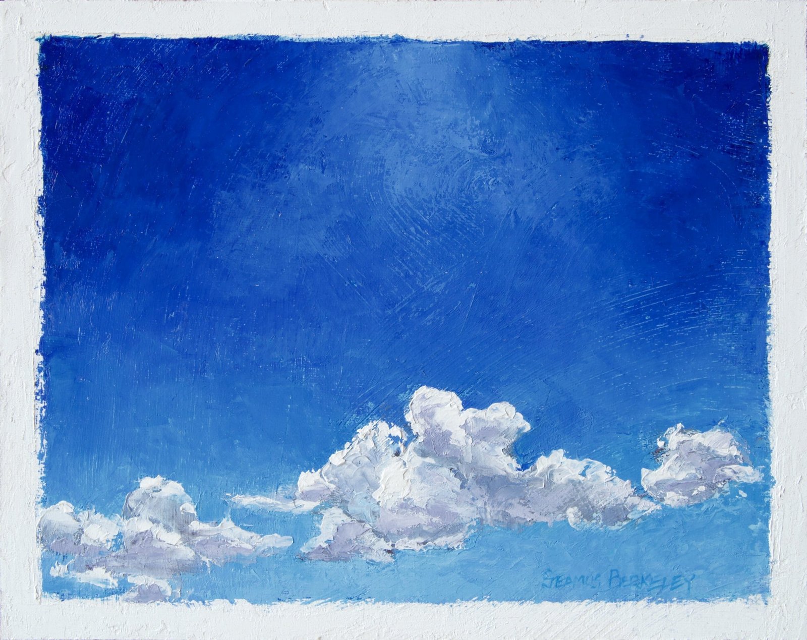 White Below, Blue Above Painting Seamus Berkeley
