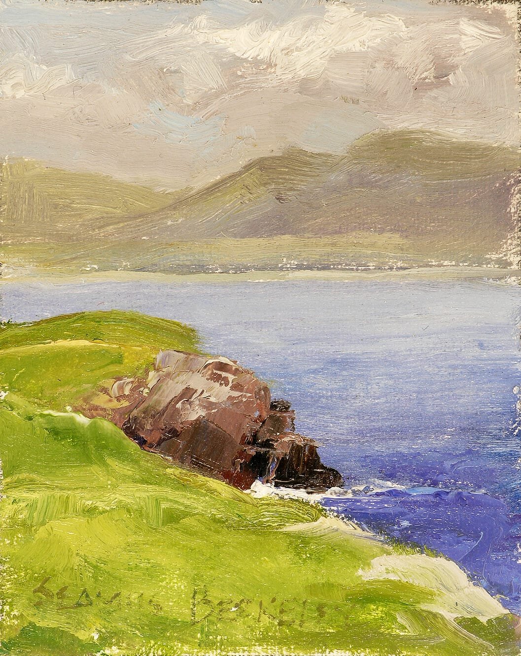 Cliffs Waterville Painting Seamus Berkeley