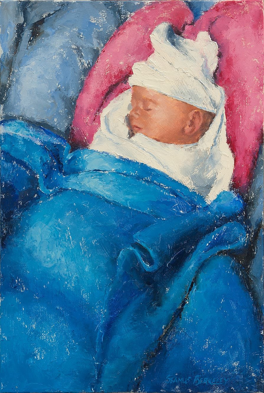 Infant Portrait Painting Seamus Berkeley