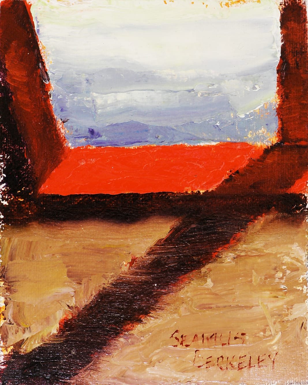 Light Red Painting Seamus Berkeley