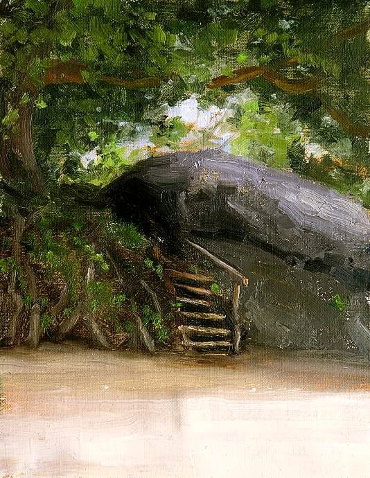 Stairs Koh Pha-ngan Painting Seamus Berkeley