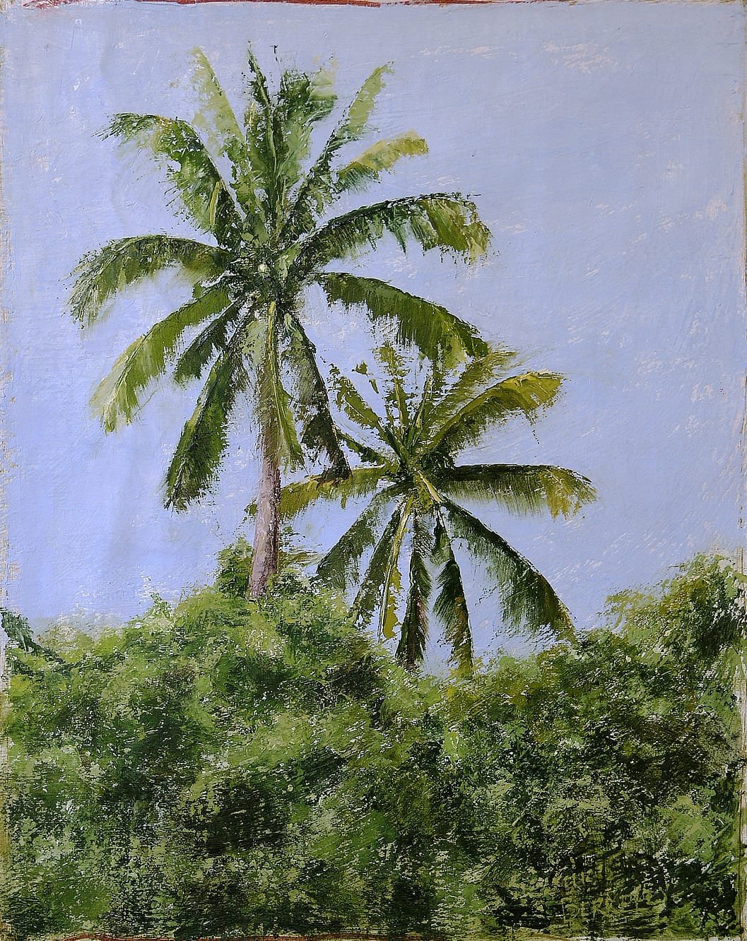 Two Palms Thailand Painting Seamus Berkeley